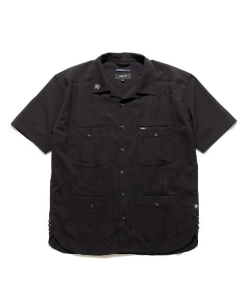 ROARK REVIVAL(ロアークリバイバル)の「【ROARK】GONZO CUBA S/S(シャツ/ブラウス・メンズ・ブラック・MEDIUM/LARGE/X-LARGE)」の1枚目の写真