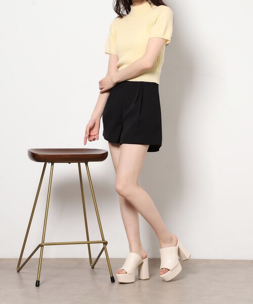 ESPERANZA（エスペランサ）の「【ラク盛り/約12㎝】ラク盛り厚底ベルト付き2WAYミュール（サンダル・レディース・アイボリー/ブラック・M/S/LL/L）」の6枚目の写真