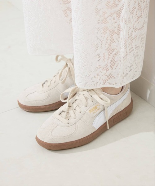 PUMA(プーマ)の「《追加》PUMA/プーマ パレルモ 396463(スニーカー・レディース・ピンク/アイボリー・24cm/23.5cm/23cm/24.5cm)」の2枚目の写真