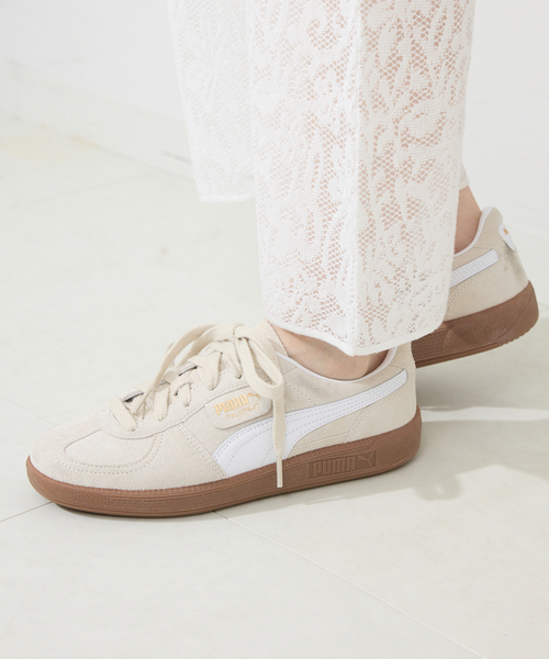 PUMA(プーマ)の「《追加》PUMA/プーマ パレルモ 396463(スニーカー・レディース・ピンク/アイボリー・24cm/23.5cm/23cm/24.5cm)」の8枚目の写真