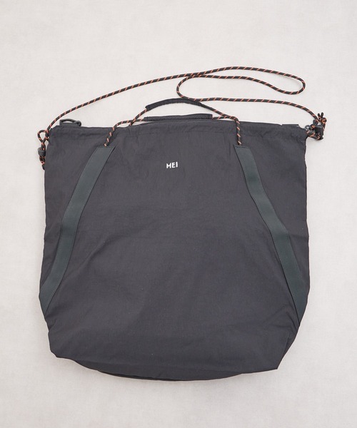 MEI（メイ）の「ST: MEI メイ　DRAW TOTE ショルダートート（ショルダーバッグ・レディース・ベージュ/ブラック/ライトグレー・FREE）」の4枚目の写真