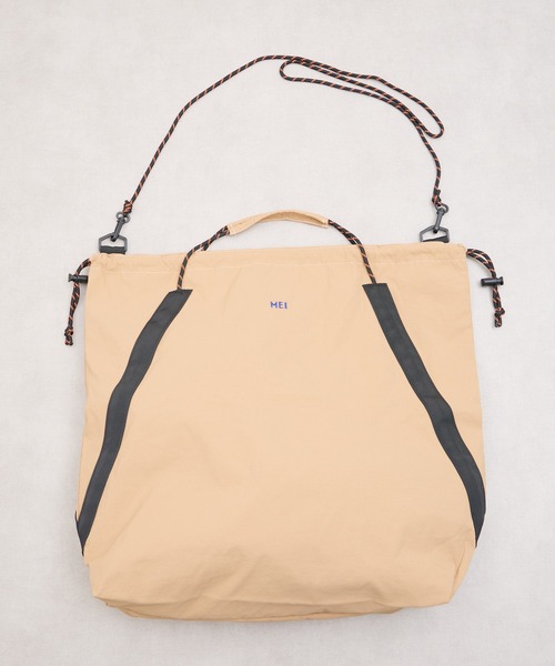 MEI（メイ）の「ST: MEI メイ　DRAW TOTE ショルダートート（ショルダーバッグ・レディース・ベージュ/ブラック/ライトグレー・FREE）」の14枚目の写真