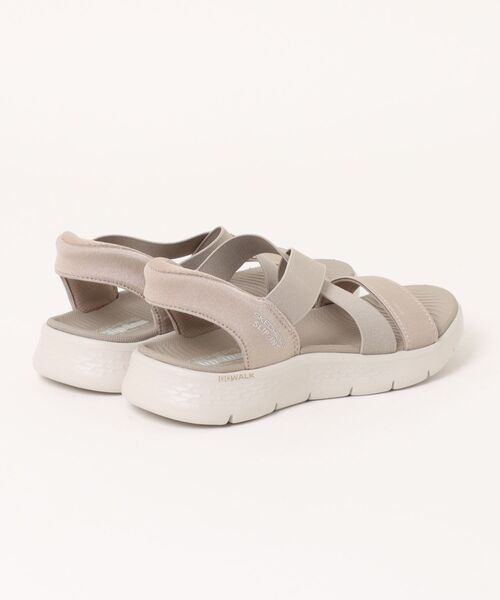 SKECHERS（スケッチャーズ）の「【SKECHERS】スケッチャーズ SLIP-INS: GO WALK FLEX SANDAL - GLIMMER（スリップインズ：ゴーウォーク フレックス サンダル - グリマー） 141489（サンダル・レディース・ベージュ/ネイビー/ブラック×ブラック・22.0cm/23.0cm/24.0cm/25.0cm）」の4枚目の写真