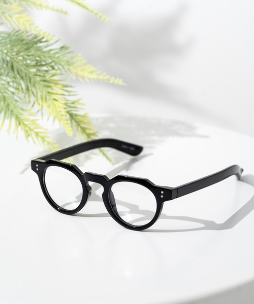 Rocky Monroe（ロッキーモンロー）の「太フレーム ボストンカラーレンズサングラス/伊達メガネ（サングラス・メンズ・F/E/D/C/H/A/G/B・FREE）」の2枚目の写真