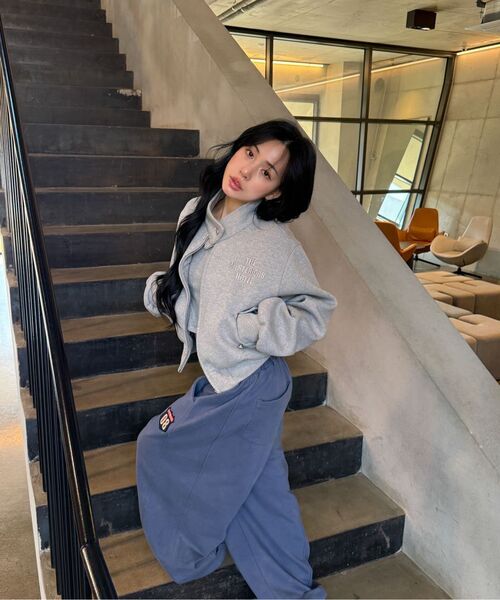 THE MYSTERIOUS HOTEL（ザミステリアスホテル）の「U LINE BABY SLEEVE [GREY]（Tシャツ/カットソー・レディース・その他・FREE）」の7枚目の写真