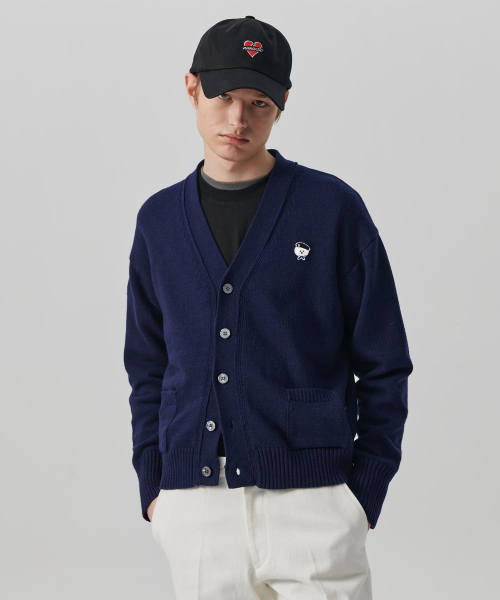 Beyond Closet(-)の「ILP カシミヤ クラシック ロゴ カーディガン ネイビー(カーディガン/ボレロ・レディース・その他・SMALL/MEDIUM/LARGE)」の1枚目の写真
