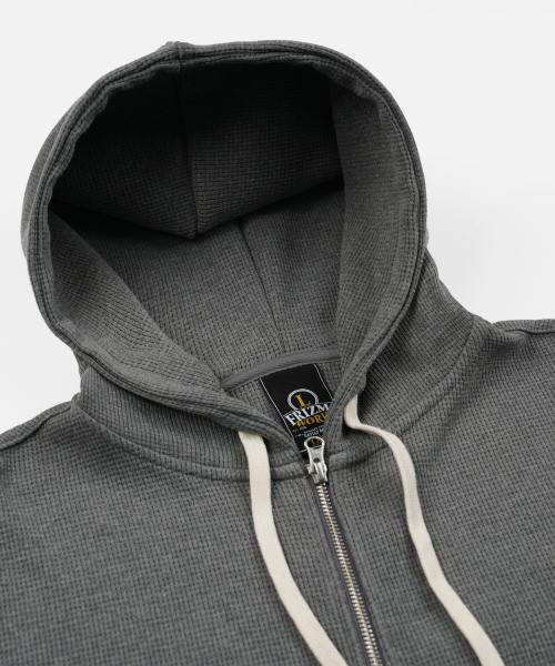 FRIZMWORKS(フリズムワークス)の「WAFFLE HOOD ZIP UP PARKA _ GRAY(パーカー・メンズ・その他・LARGE/MEDIUM/SMALL/X-LARGE)」の7枚目の写真