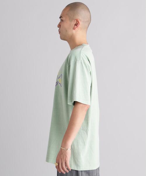 MANASTASH（マナスタッシュ）の「MANASTASH/マナスタッシュ/PUMICE TEE NEON SIGN（Tシャツ/カットソー・メンズ・ホワイト/ライトグリーン/ブラック・XL/M/S/L）」の12枚目の写真