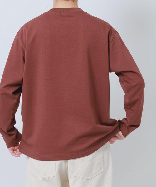 ITEMS URBANRESEARCH(アイテムズ アーバンリサーチ)の「ダブルフェイス裏配色長袖カットソー(Tシャツ/カットソー・メンズ・ブルー/チャコールグレー/ベージュ/ブラウン・MEDIUM/LARGE)」の17枚目の写真
