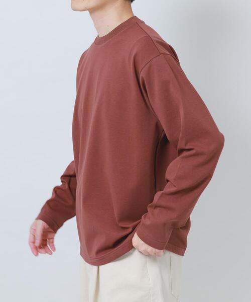ITEMS URBANRESEARCH(アイテムズ アーバンリサーチ)の「ダブルフェイス裏配色長袖カットソー(Tシャツ/カットソー・メンズ・ブルー/チャコールグレー/ベージュ/ブラウン・MEDIUM/LARGE)」の19枚目の写真