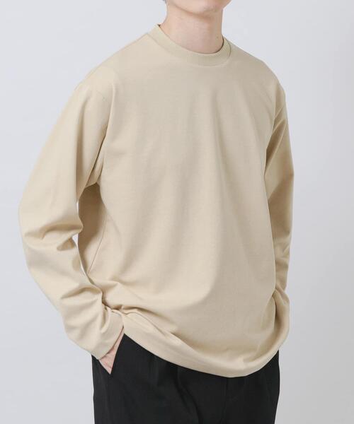 セール】ダブルフェイス裏配色長袖カットソー（Tシャツ/カットソー