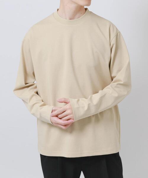 ITEMS URBANRESEARCH(アイテムズ アーバンリサーチ)の「ダブルフェイス裏配色長袖カットソー(Tシャツ/カットソー・メンズ・ブルー/チャコールグレー/ベージュ/ブラウン・MEDIUM/LARGE)」の16枚目の写真