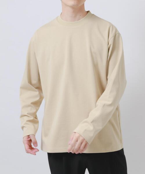 ITEMS URBANRESEARCH(アイテムズ アーバンリサーチ)の「ダブルフェイス裏配色長袖カットソー(Tシャツ/カットソー・メンズ・ブルー/チャコールグレー/ベージュ/ブラウン・MEDIUM/LARGE)」の17枚目の写真