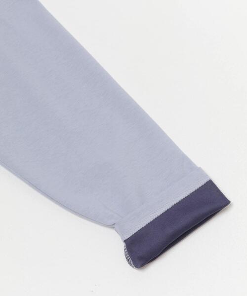 ITEMS URBANRESEARCH(アイテムズ アーバンリサーチ)の「ダブルフェイス裏配色長袖カットソー(Tシャツ/カットソー・メンズ・ブルー/チャコールグレー/ベージュ/ブラウン・MEDIUM/LARGE)」の8枚目の写真