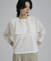 qualite | 【ケープ×タンクの2WAY仕様】シアーケープニット(ニット/セーター)