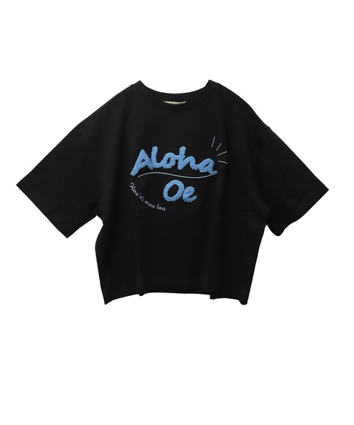 libelle more(リベル モア)の「USAコットンショート丈立体刺繍Tシャツ【接触冷感】(Tシャツ/カットソー・レディース・チャコールグレー/ブラック/オフホワイト/ライトカーキ・M/L)」の14枚目の写真