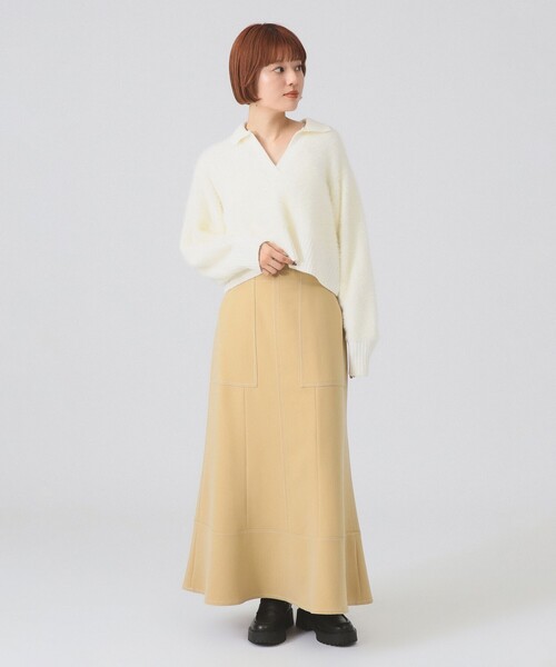 Ray BEAMS(レイビームス)の「ステッチ マーメイド スカート(1387CL)(スカート・レディース・ブラウン系その他3・1/0)」の3枚目の写真