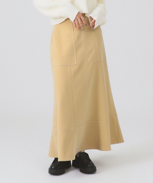 Ray BEAMS(レイビームス)の「ステッチ マーメイド スカート(1387CL)(スカート・レディース・ブラウン系その他3・1/0)」の5枚目の写真