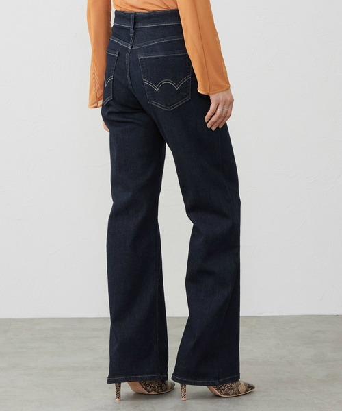 EDWIN(エドウィン)の「EDWIN LADIES ジャージーズ プレミアム ワイド デニムパンツ ジーンズ ストレッチ シルク混(デニムパンツ・レディース・ブルー/ライトインディゴブルー/インディゴブルー・LARGE/MEDIUM/SMALL/X-SMALL)」の8枚目の写真