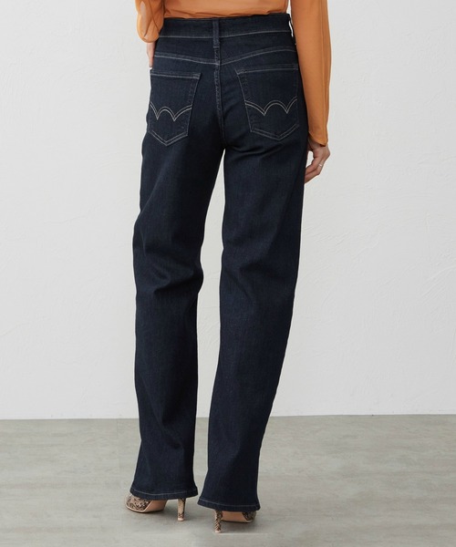 EDWIN(エドウィン)の「EDWIN LADIES ジャージーズ プレミアム ワイド デニムパンツ ジーンズ ストレッチ シルク混(デニムパンツ・レディース・ブルー/ライトインディゴブルー/インディゴブルー・LARGE/MEDIUM/SMALL/X-SMALL)」の9枚目の写真