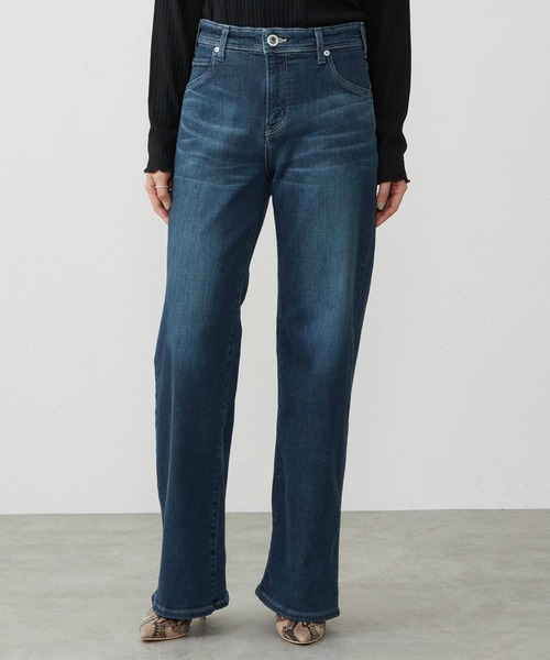 EDWIN(エドウィン)の「EDWIN LADIES ジャージーズ プレミアム ワイド デニムパンツ ジーンズ ストレッチ シルク混(デニムパンツ・レディース・ブルー/ライトインディゴブルー/インディゴブルー・LARGE/MEDIUM/SMALL/X-SMALL)」の16枚目の写真