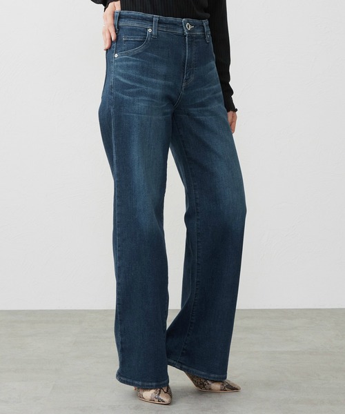 EDWIN(エドウィン)の「EDWIN LADIES ジャージーズ プレミアム ワイド デニムパンツ ジーンズ ストレッチ シルク混(デニムパンツ・レディース・ブルー/ライトインディゴブルー/インディゴブルー・LARGE/MEDIUM/SMALL/X-SMALL)」の18枚目の写真