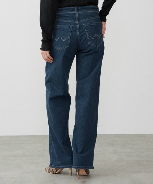 EDWIN(エドウィン)の「EDWIN LADIES ジャージーズ プレミアム ワイド デニムパンツ ジーンズ ストレッチ シルク混(デニムパンツ・レディース・ブルー/ライトインディゴブルー/インディゴブルー・LARGE/MEDIUM/SMALL/X-SMALL)」の19枚目の写真