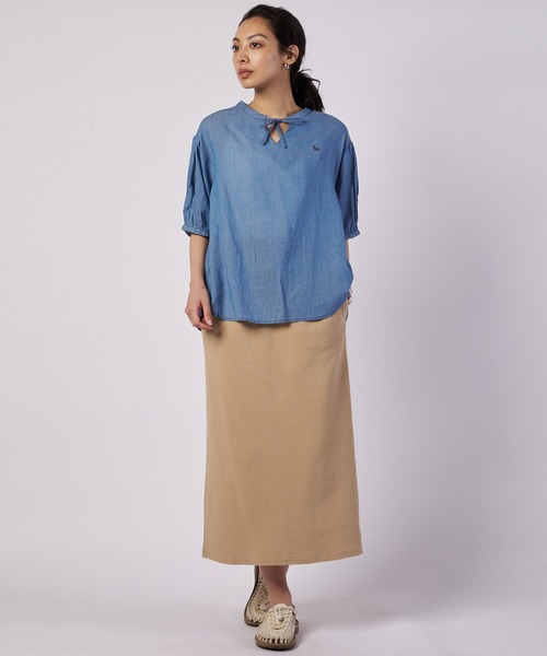 Eddie Bauer(エディーバウアー)の「クレストリブ ナロースカート(スカート・レディース・カーキ/ベージュ/チャコール・L/M/S/XL)」の5枚目の写真