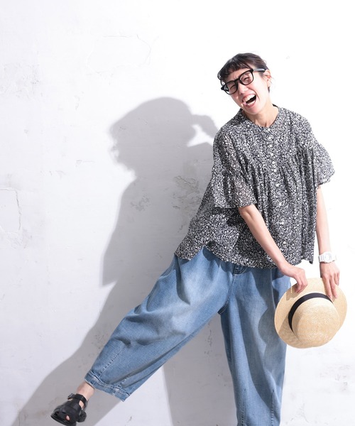 soulberry(ソウルベリー)の「北欧の森ブラウス(シャツ/ブラウス・レディース・ブラック系その他・5L/4L/3L/LL/L/M)」の15枚目の写真