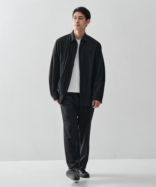 ATON / エイトン】別注TWIST WOOL GAUZE LOOSE FIT SHIRT（シャツ