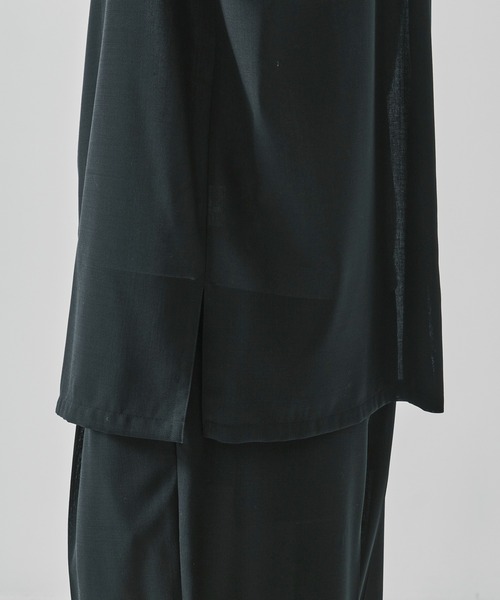 ATON(エイトン)の「【ATON / エイトン】別注TWIST WOOL GAUZE LOOSE FIT SHIRT(シャツ/ブラウス・メンズ・ブラック・2/4/6)」の12枚目の写真