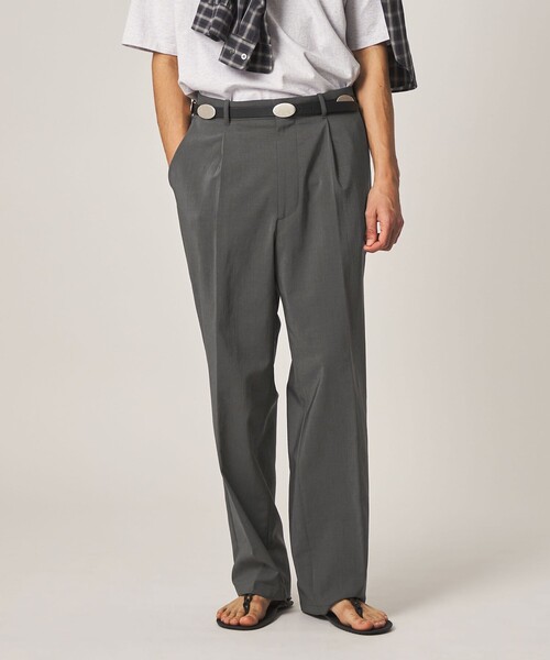 Steven Alan＞ RENURMY アウト ワンプリーツ スラックス（スラックス