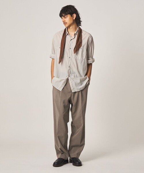 Steven Alan＞ RENURMY アウト ワンプリーツ スラックス（スラックス