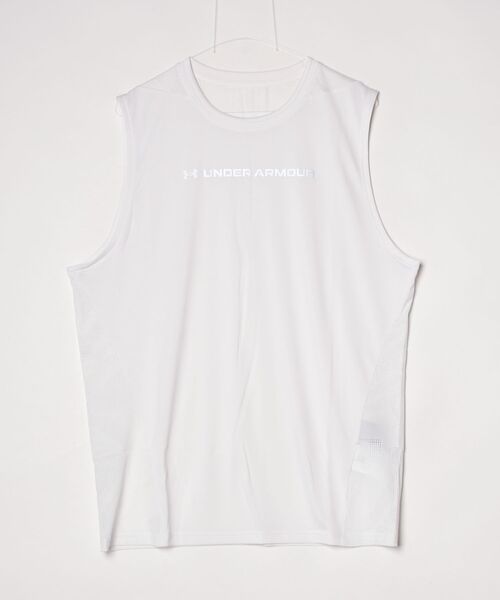 UNDER ARMOUR(アンダーアーマー)の「アンダーアーマー UAクール プロ スリーブレス シャツ(Tシャツ/カットソー・メンズ・ライトグリーン/ホワイト/ブラック・S/M/L/LL/3L)」の2枚目の写真