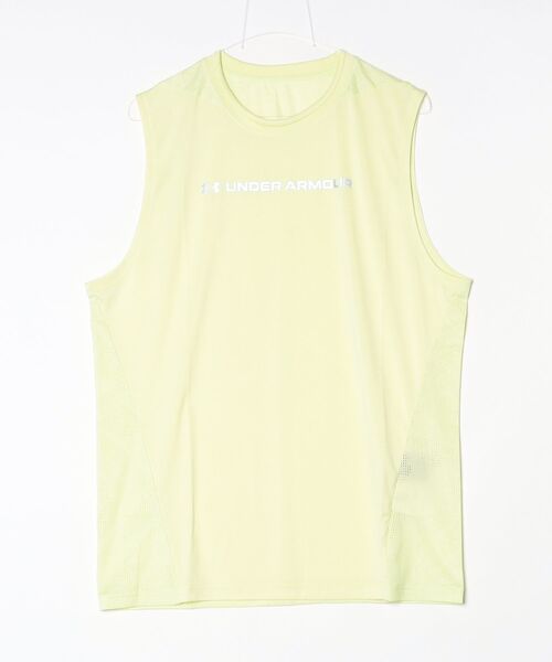 UNDER ARMOUR(アンダーアーマー)の「アンダーアーマー UAクール プロ スリーブレス シャツ(Tシャツ/カットソー・メンズ・ライトグリーン/ホワイト/ブラック・S/M/L/LL/3L)」の1枚目の写真
