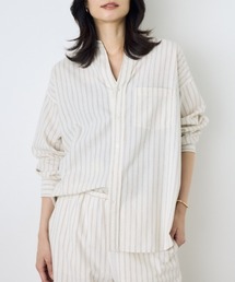 【セットアップ対応】【接触冷感】ひんやり♪フレンチリネンCOOLMAXアーバンリラックスシャツ 春服 夏服 秋服 羽織 冷房対策【身長別着用画像あり】