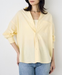 【セットアップ対応】【接触冷感】ひんやり♪フレンチリネンCOOLMAXアーバンリラックスシャツ 春服 夏服 秋服 羽織 冷房対策【身長別着用画像あり】