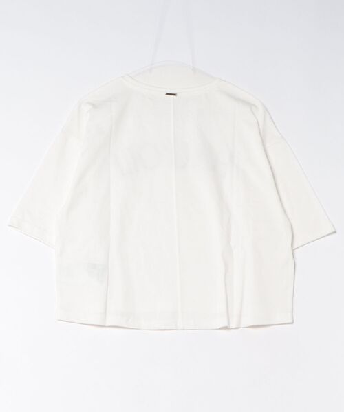 coca(coca)(コカ)の「袖ロールアップバックチャームTシャツ(Tシャツ/カットソー・レディース・チャコール/ホワイト・L/M/S)」の22枚目の写真