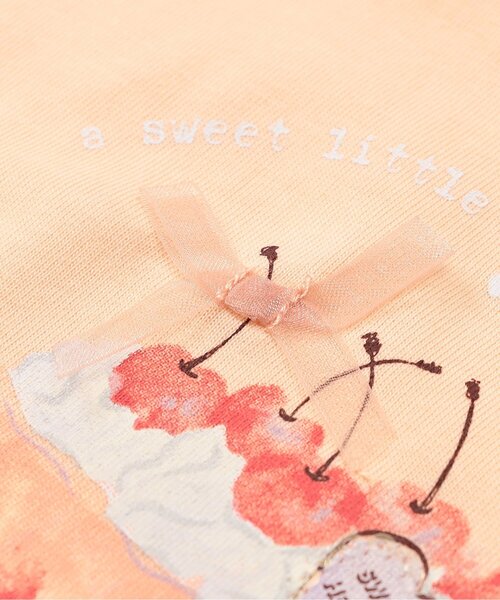 apres les cours（アプレレクール）の「【WEB限定/接触冷感】キラキラスパンコール半袖Tシャツ（Tシャツ/カットソー・キッズ・アイボリー/ローズ/ミント/オレンジ・80/90/100/110/120/130/140）」の22枚目の写真
