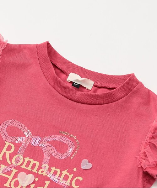 apres les cours（アプレレクール）の「【WEB限定/接触冷感】キラキラスパンコール半袖Tシャツ（Tシャツ/カットソー・キッズ・アイボリー/ローズ/ミント/オレンジ・80/90/100/110/120/130/140）」の20枚目の写真