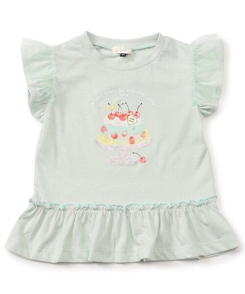 apres les cours（アプレレクール）の「【WEB限定/接触冷感】キラキラスパンコール半袖Tシャツ（Tシャツ/カットソー・キッズ・アイボリー/ローズ/ミント/オレンジ・80/90/100/110/120/130/140）」の13枚目の写真