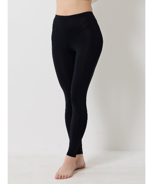 tutuanna（チュチュアンナ）の「[とにかくさらっと涼しい]ナイロン混レギンス10分丈(XL)（レギンス/スパッツ・レディース・ブラック・LL）」の3枚目の写真