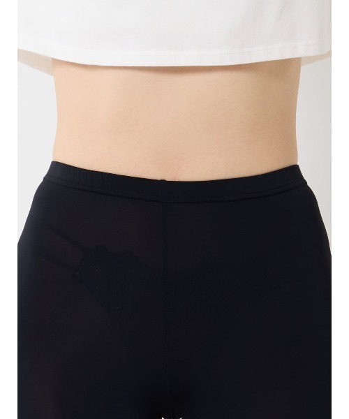tutuanna（チュチュアンナ）の「[とにかくさらっと涼しい]ナイロン混レギンス10分丈(XL)（レギンス/スパッツ・レディース・ブラック・LL）」の4枚目の写真