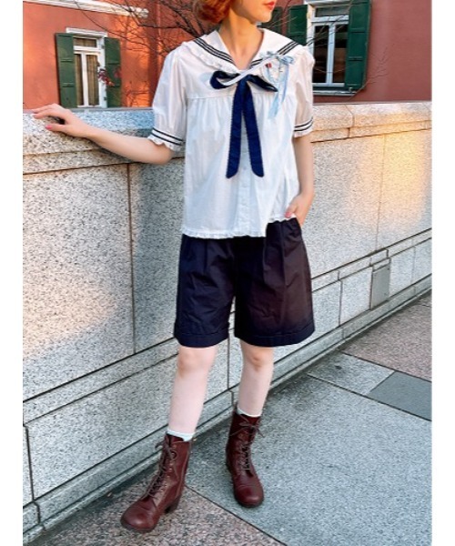 PINK HOUSE(ピンクハウス)の「ロールアップハーフパンツ(その他パンツ・レディース・ネイビー/レッド/ブラック/カーキ・MEDIUM/LARGE)」の6枚目の写真