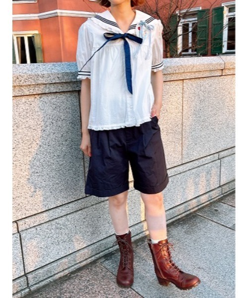 PINK HOUSE(ピンクハウス)の「ロールアップハーフパンツ(その他パンツ・レディース・ネイビー/レッド/ブラック/カーキ・MEDIUM/LARGE)」の8枚目の写真