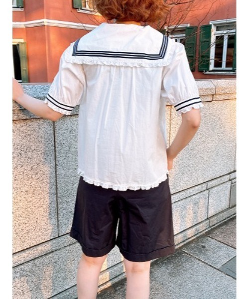 PINK HOUSE(ピンクハウス)の「ロールアップハーフパンツ(その他パンツ・レディース・ネイビー/レッド/ブラック/カーキ・MEDIUM/LARGE)」の9枚目の写真