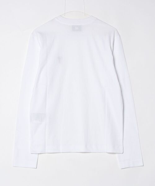AMI Alexandre Mattiussi（アミアレクサンドルマテュッシ）の「【AMI PARIS】アミ パリス Small Heart Long Sleeve ワンポイント ロゴ ロンT / UTS205-726（Tシャツ/カットソー・メンズ・ホワイト/ブラック/グレー・MEDIUM/X-LARGE/LARGE/SMALL）」の13枚目の写真