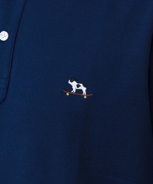 GLOSTER(グロスター)の「【ギフトにもおすすめ】【フレブル刺繍】DADDYポロ(ポロシャツ・メンズ・グレイッシュブルー/ネイビー/ライトグレー/ホワイト・XL/L/M/S)」の18枚目の写真