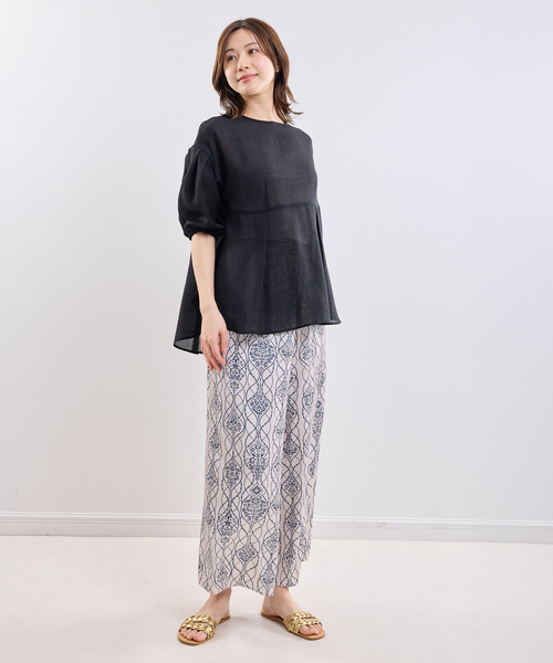 NARACAMICIE（ナラカミーチェ）の「【NARACAMICIE】クレープ七分袖プルオーバー（シャツ/ブラウス・レディース・ピンク・M）」の14枚目の写真