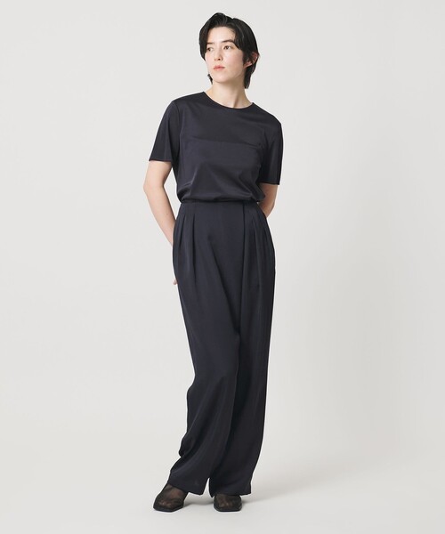 MARW UNITED ARROWS(マルゥ ユナイテッドアローズ)の「<MARW UNITED ARROWS>サテン ラップ パンツ(その他パンツ・レディース・ネイビー/ダークグレー・36/38)」の5枚目の写真